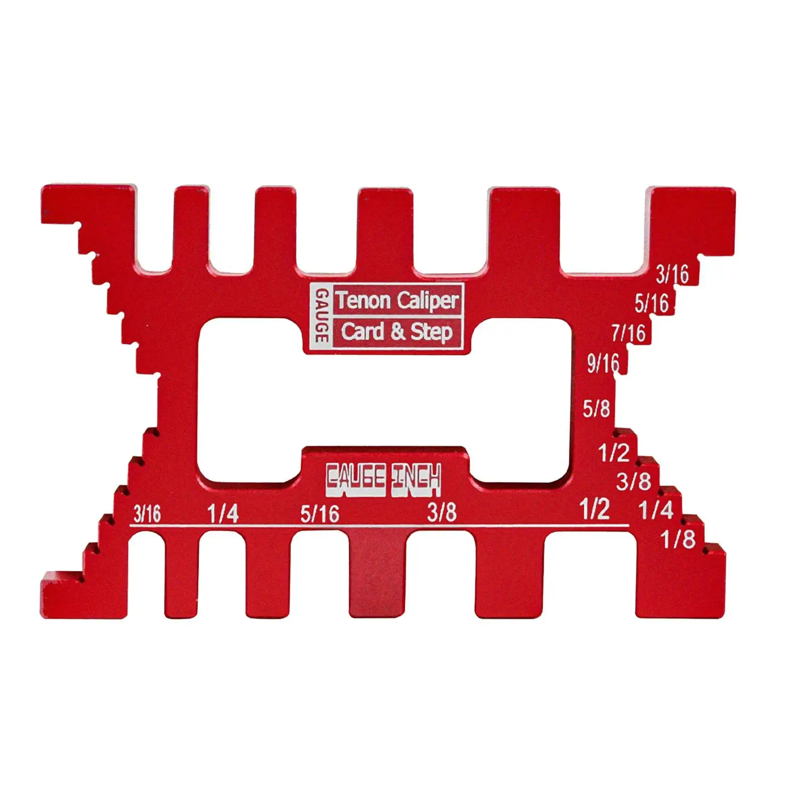 Measure Jig Tenon Caliper Card Gauge for Woodworking Saw Table Machine Gaps