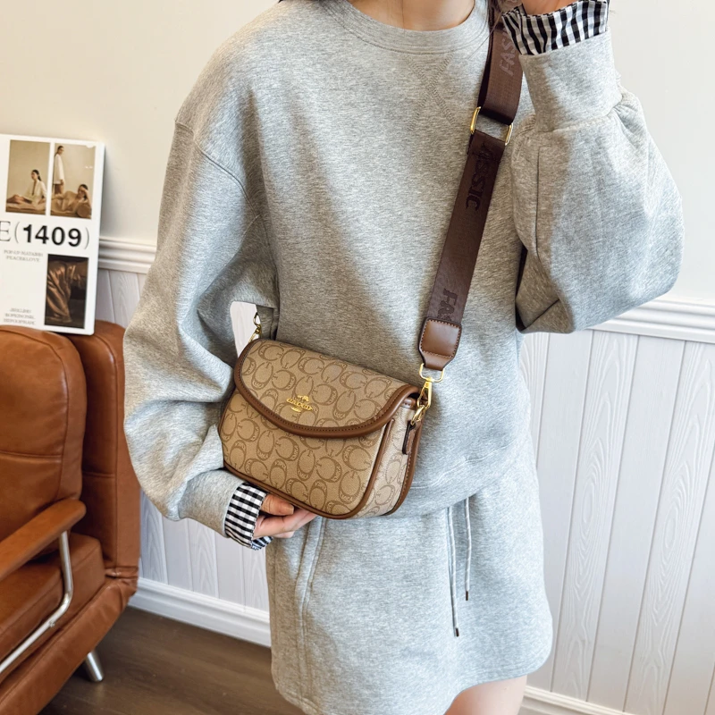 حقيبة كتف نسائية ذات علامة تجارية فاخرة حقيبة يد جلد نابا ناعمة بتصميم بسيط ومحفظة كروس للاستخدام اليومي #2