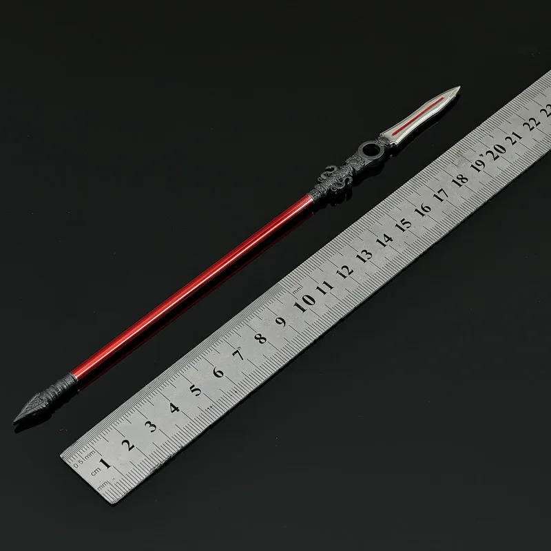 Starożytne chińskie zimne broni, metalowe rękodzieło, zabawki, miecze, szpilki, długie włókińce, rękodzieło 22 cm, ozdoby, modele, prezenty dla chłopców