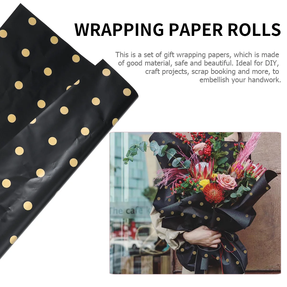 

20Pcs Waterproof Wrapping Paper Creative Print Design for Seasonal Gifting Birthday Wedding Christmas DIY Scrapbooking Projects