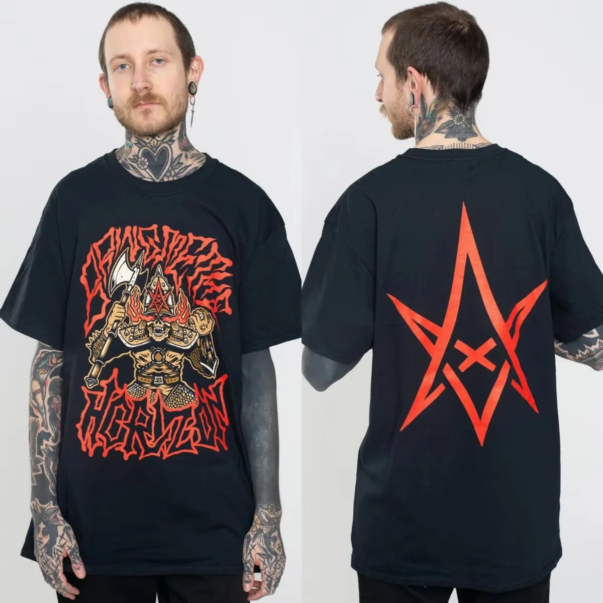 Warrior Bring Me The Horizon Band Graphic T-Shirt Cotton Men Women Streetwear Tee