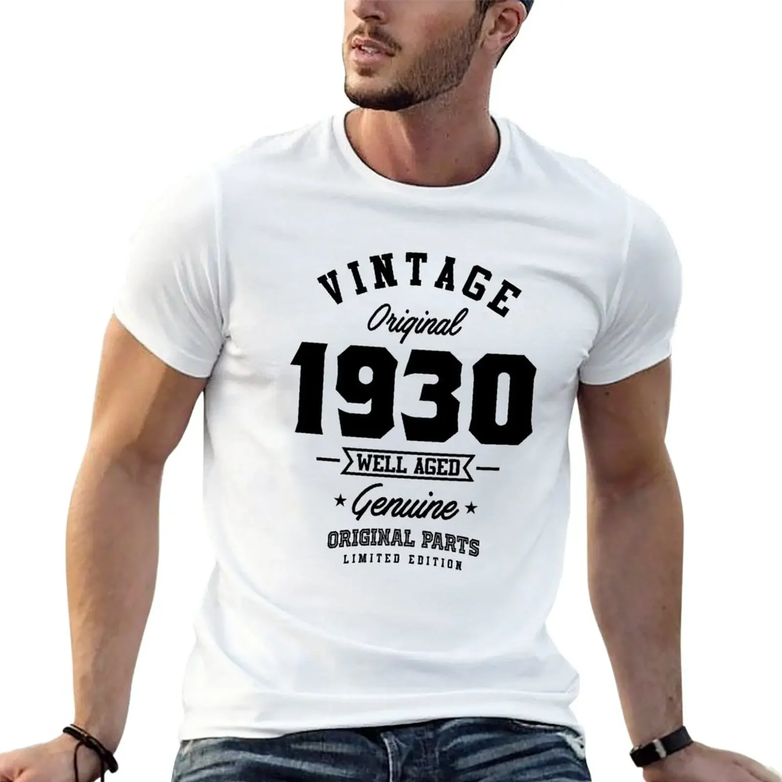 Vintage 1930 Born in 1930 Retro Birthday Gift T-Shirt new edition shirts graphic tees vintage clothes mens white t shirts