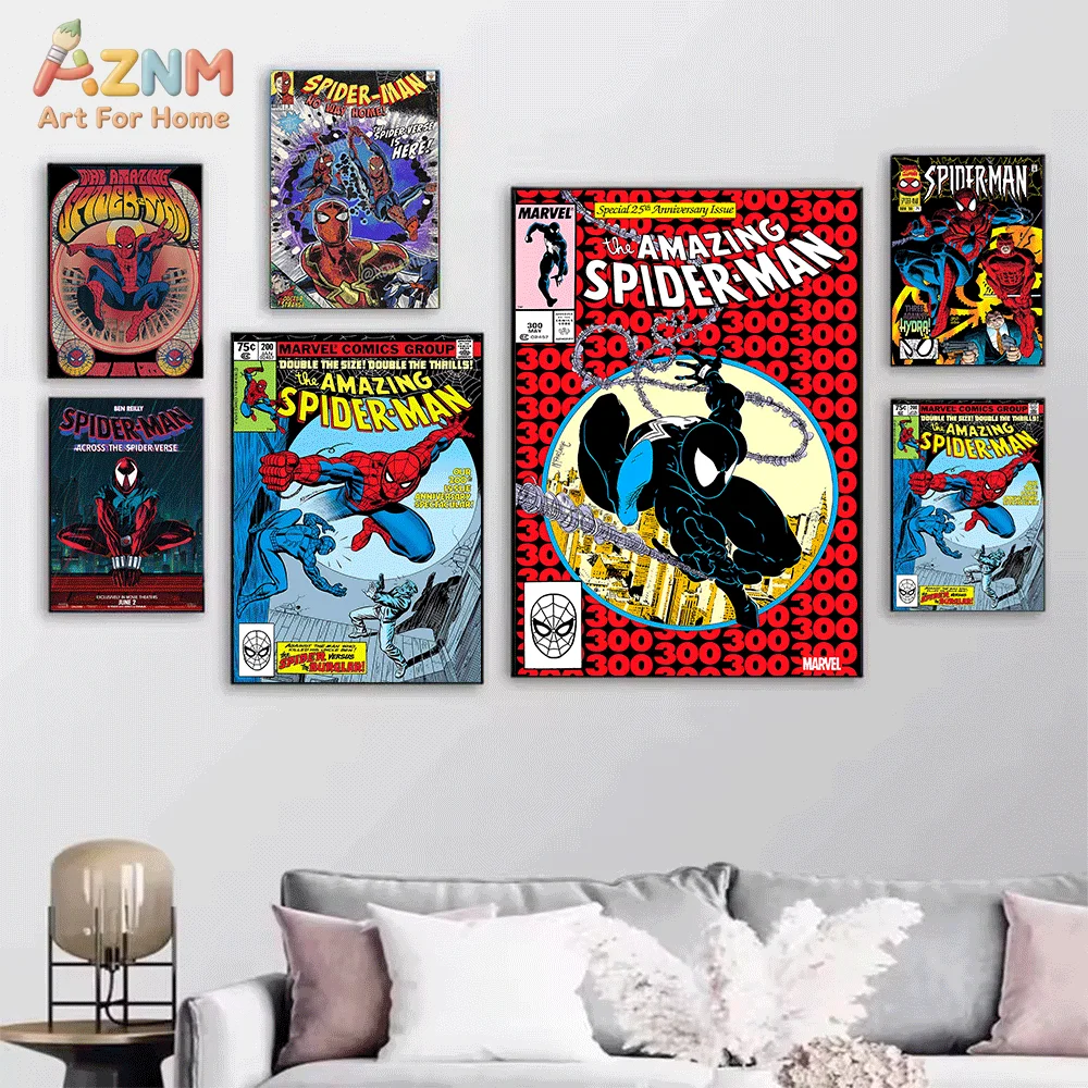 AZNM The Amazing Spider‑Man Vi - Vintage Fashion Wall Art review and price