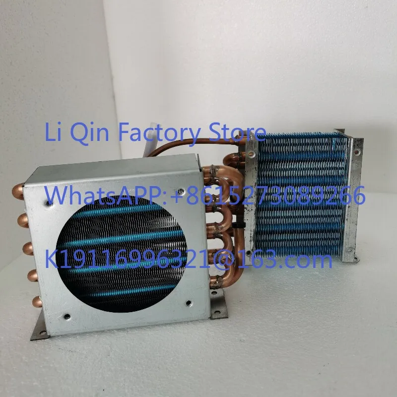 Air-cooled evaporator Miniature copper tube fins Refrigerator cabinet radiator Fan can be installed