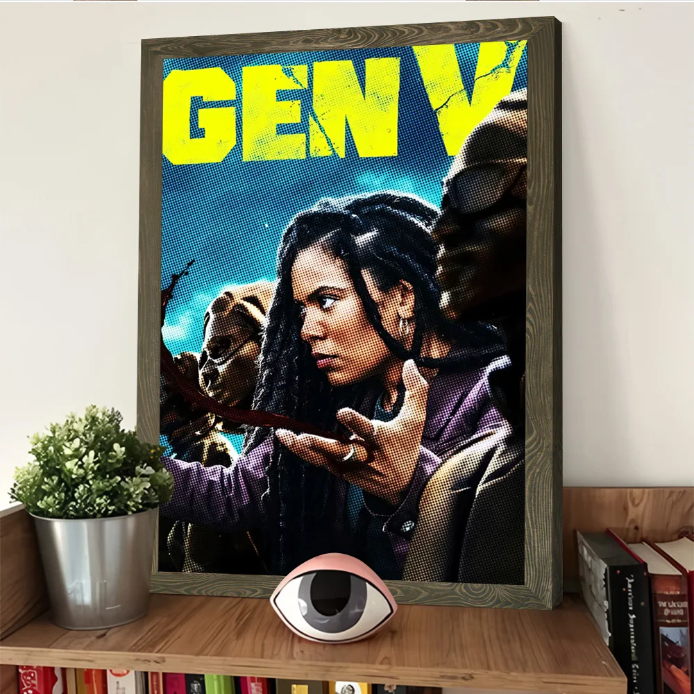 ملصق Gen V مطبوع قابل للتخصيص على القماش هدية فنية لتزيين الغرفة والديكور الداخلي واللوحات الزخرفية