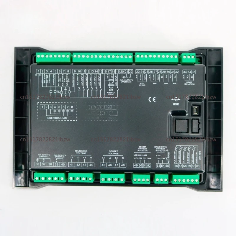 Digital HGM9520 Generator Controller with Precision Parameters Measuring Fixed Value Adjustment