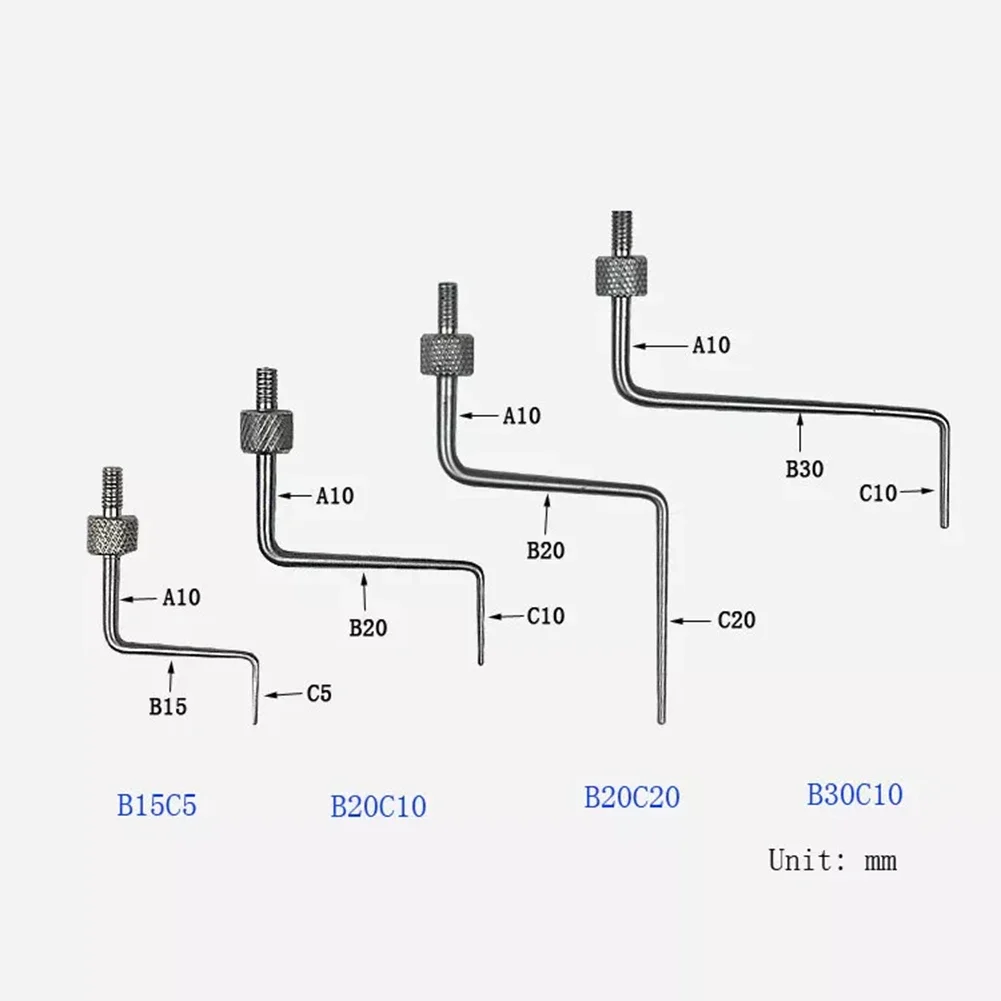 1pc Flat Contact Point Z-Type Needle Tip Contact Points For Depth Gauge Dial Digital Test Indicators Tip M2.5 Dial Height Gauge