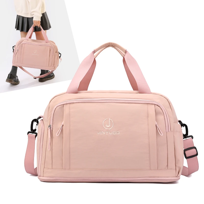 

Fitness Bag Large Travel Tote with Shoes Compartment Business Trip Portable Luggage Shoulder Bag Scalable Sports Crossbody Bag