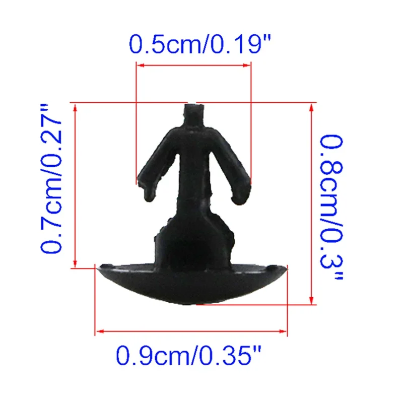 For Nissan Tiida Pulsar C13 2014-2018 Juke F16 Qashqai J10 X-Trail T31 T32 Rear Door Upper Weatherstrip Clips Rivet 8085089922