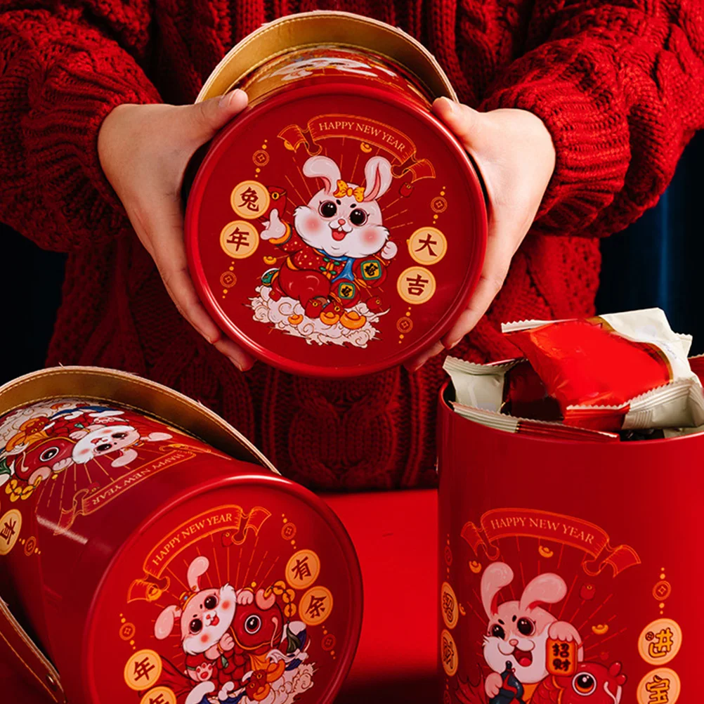 

Gift Box Biscuit Bucket Containers for Candy Cookies Tin Boxes Party Favors Metal Food Storage Snack Basket