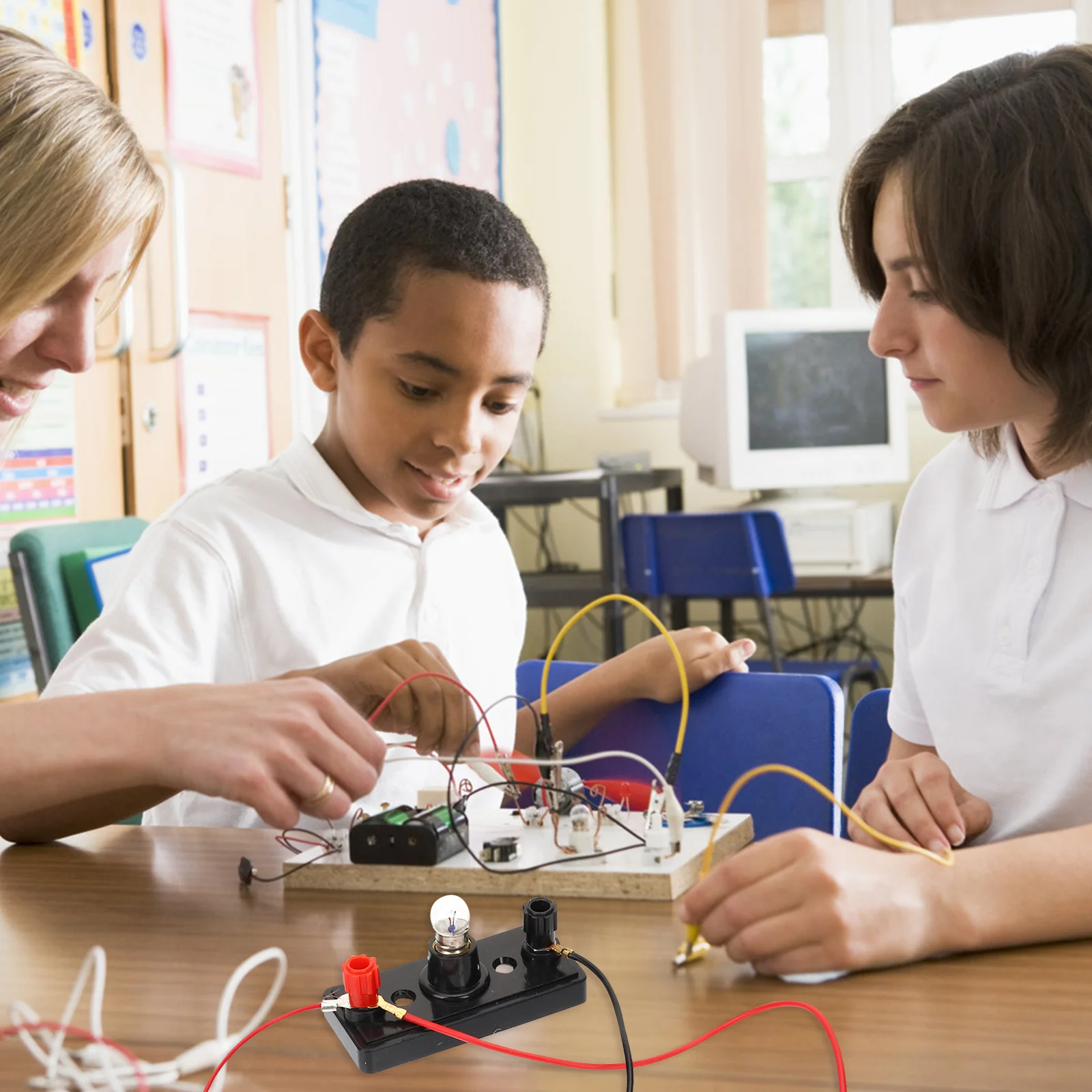 

1Set Electric Circuit Experiment Kit Sturdy DIY Educational Tools for Kids Elementary School Science Stem Circuit Learning