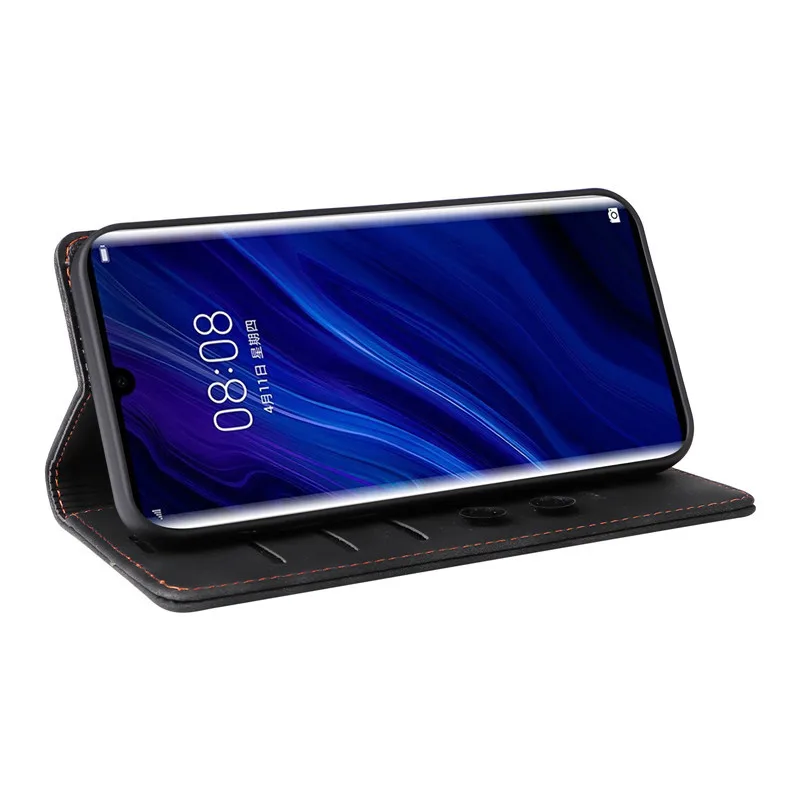 Wallet Flip Case on For Huawei P30 Pro Lite P Smart Z Y9 Prime 2019 P 30 Cover Suction Cup Leather Stand Phone Protective Bags