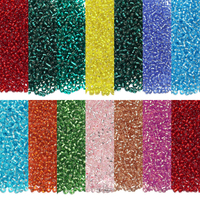 3mm Glass Beads Tubular Loose Spacer Glass Rice Beads Suitable for DIY Jewelry Making Bracelet Necklace Accessories