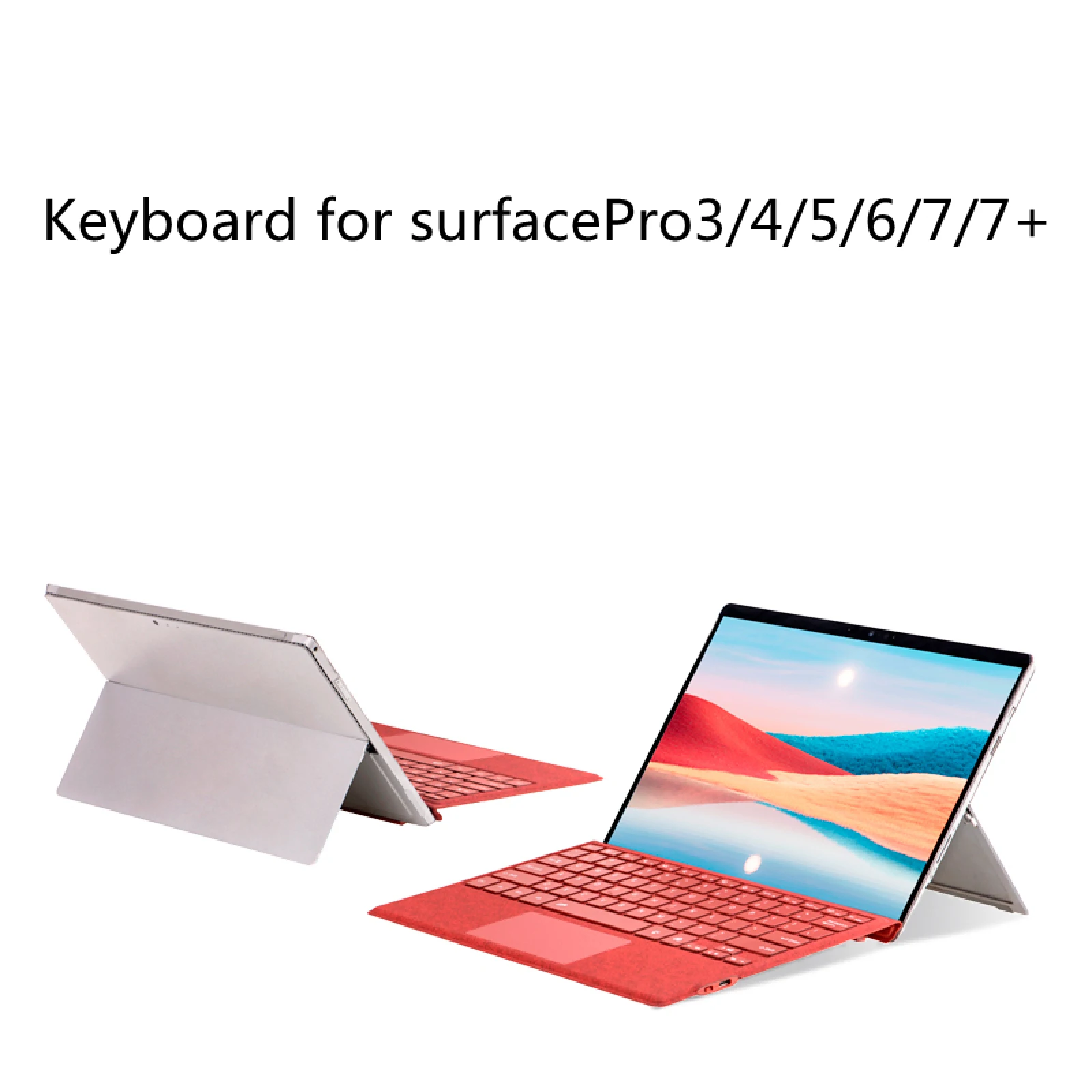 Colour Matching Bluetooth-compatible Magnetic Keyboard for Surface Pro3/4/5/6/7/7+ Computers