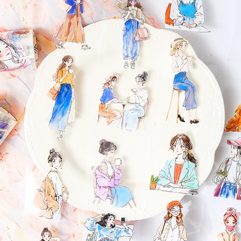 Mr.Paper Tender Years Series Boxed Tape stationery supplies tape sticker Children's Gifts  washi tape set masking tape