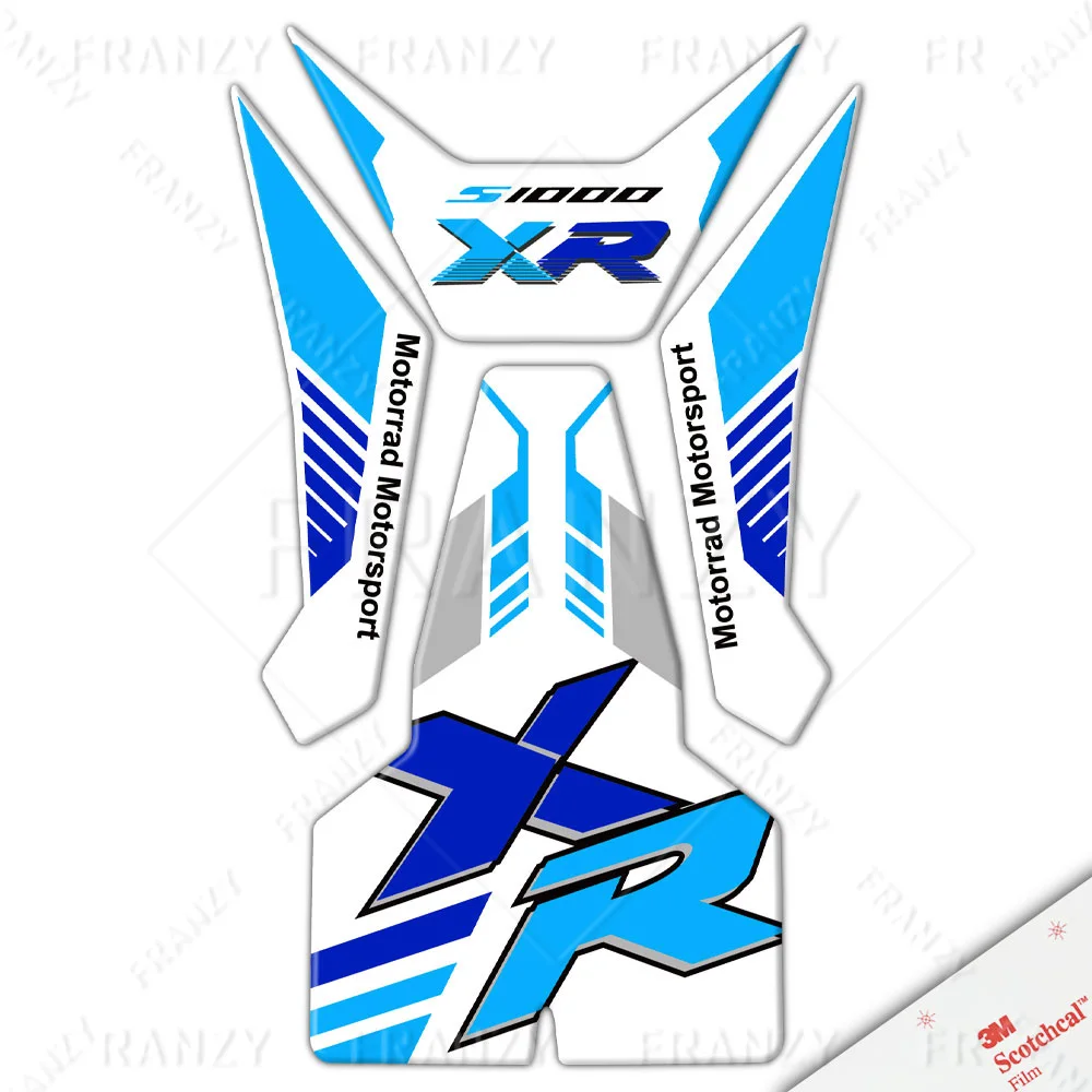 Voor S1000xr S 1000 Xr 3d Motorfiets Tank Pad Sticker Beschermer Drievoudige Zwarte Sticker 2020 2021 2022 2023