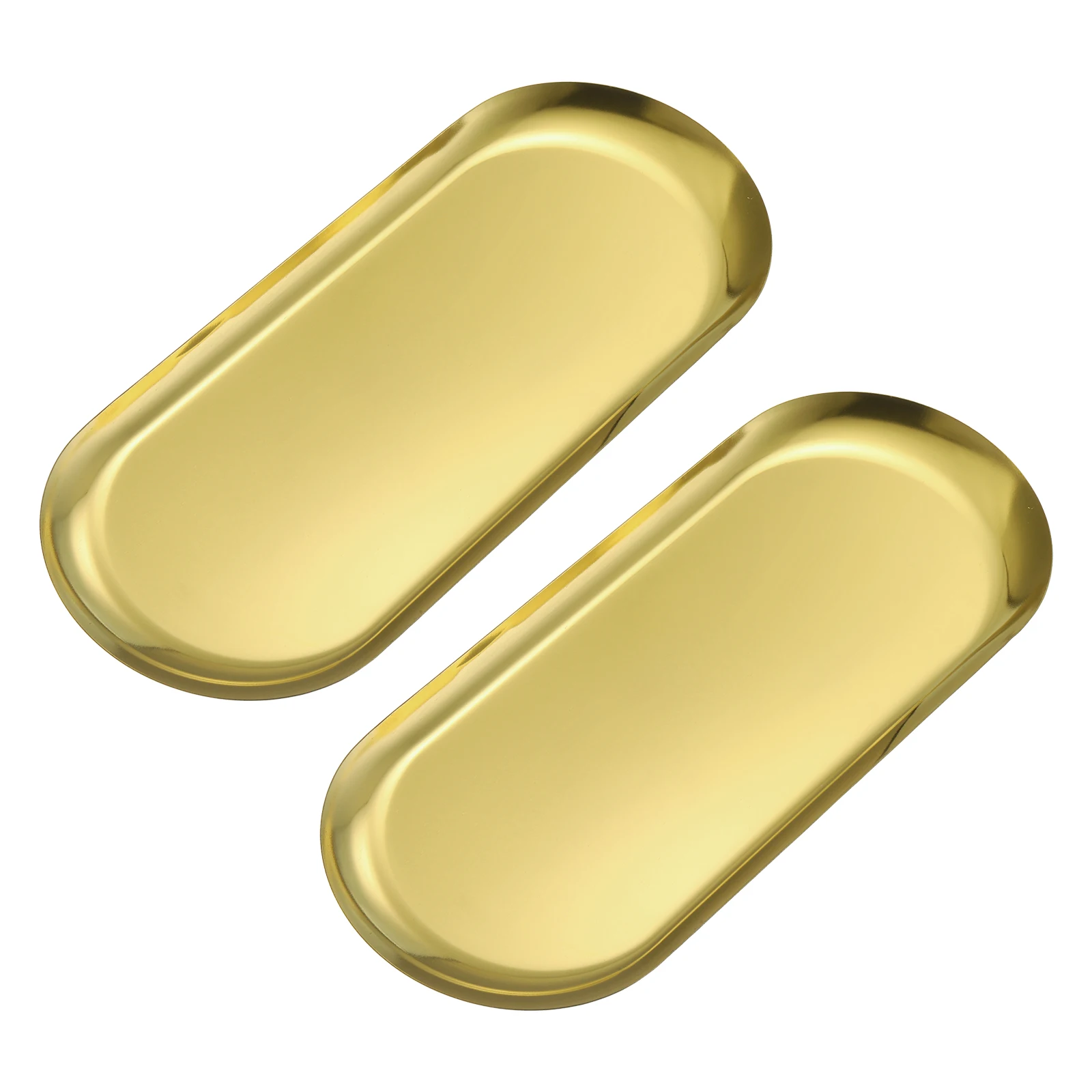 

2/4/6 шт. 9/12 дюймов декоративные подносы из нержавеющей стали золотые косметические подносы для ванной комнаты