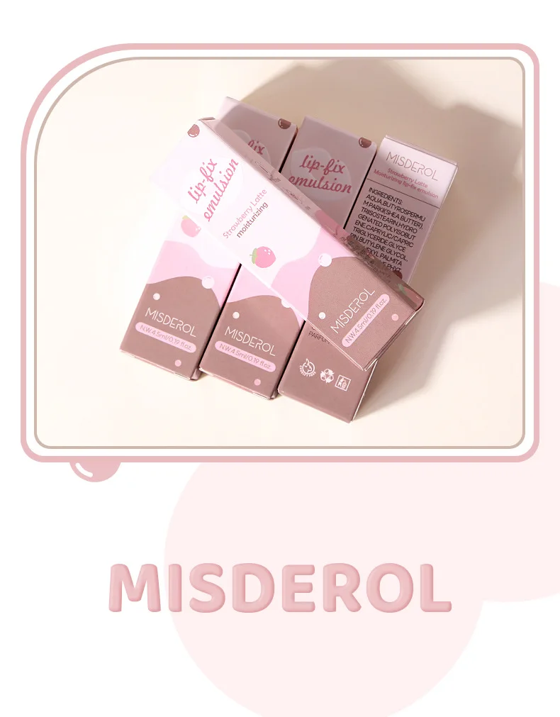 MISDEROL-aceite de labios nutritivo, hidratante y suavizante de piel muerta y líneas iluminadoras, hidratante de día y noche