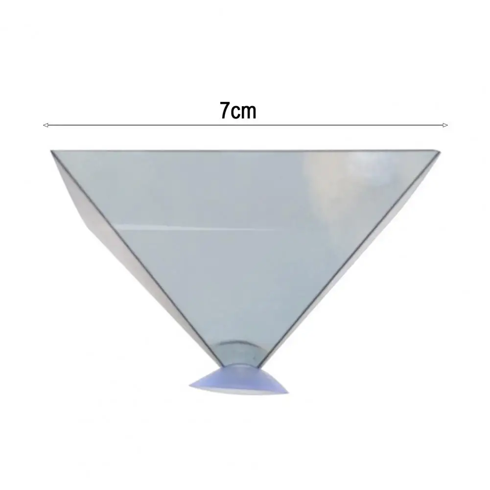 3D Hologram Pyramid Display Projector with Mini Suction Cup Universal Mobile Smart Phone 3D Holographic Film Projector