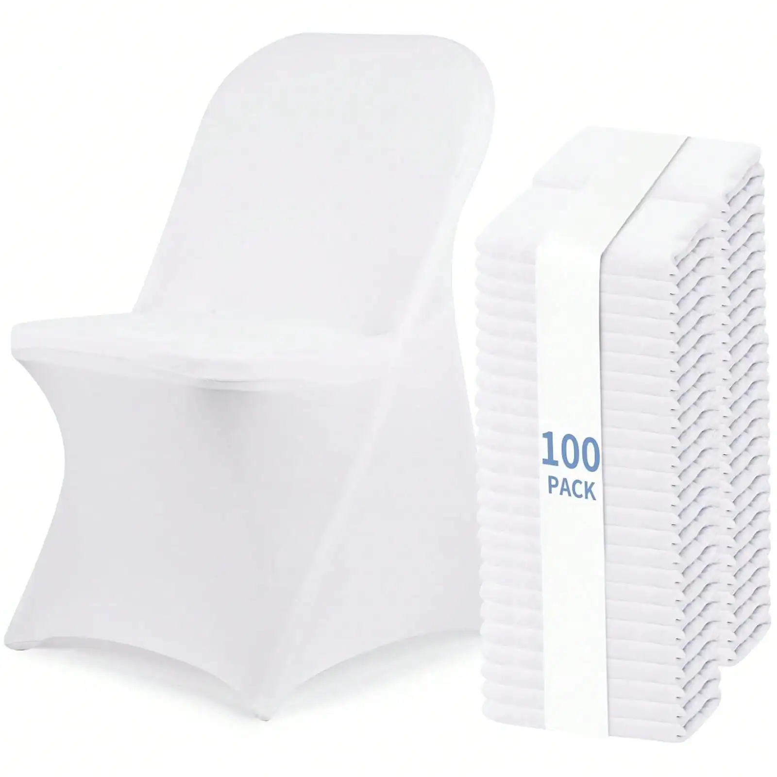 

Чехлы для складных стульев из спандекса, универсальные, эластичные, моющиеся, с застежками F