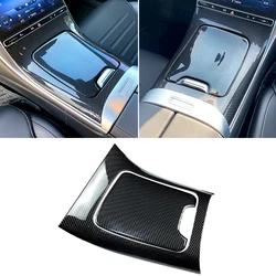 For Mercedes Benz C Class W206 C200 C260 C300 2022+ LHD Car Center Console Gear Panel Cover Trim Strip Carbon Fiber Accessories
