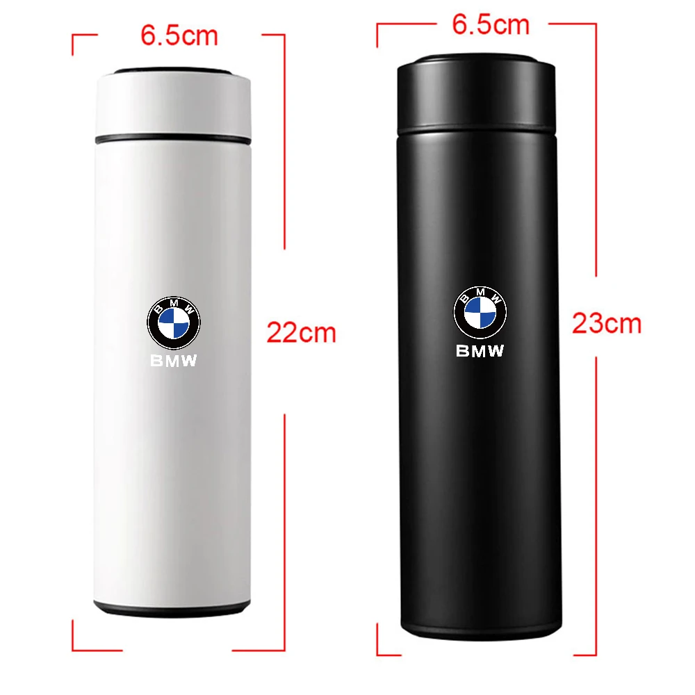 500ml Portable Car Stainless Smart Thermos Bottle Temperature Display Cup Coffee Cup For BMW M Performance E28 E30 E34 E36 E39