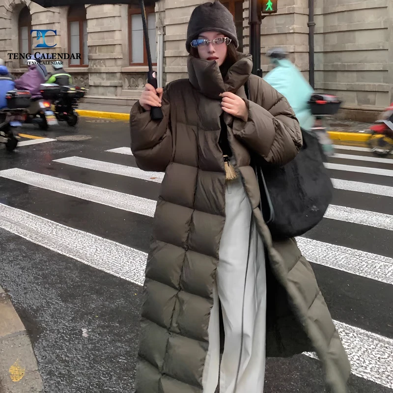 เสื้อแจ็คเก็ตฤดูหนาวแบบเกาหลี รุ่นยาว สไตล์ลำลอง อเนกประสงค์ หนา อุ่น แบบเสื้อเบรด สำหรับผู้หญิง สไตล์ใหม่ปี 2025
