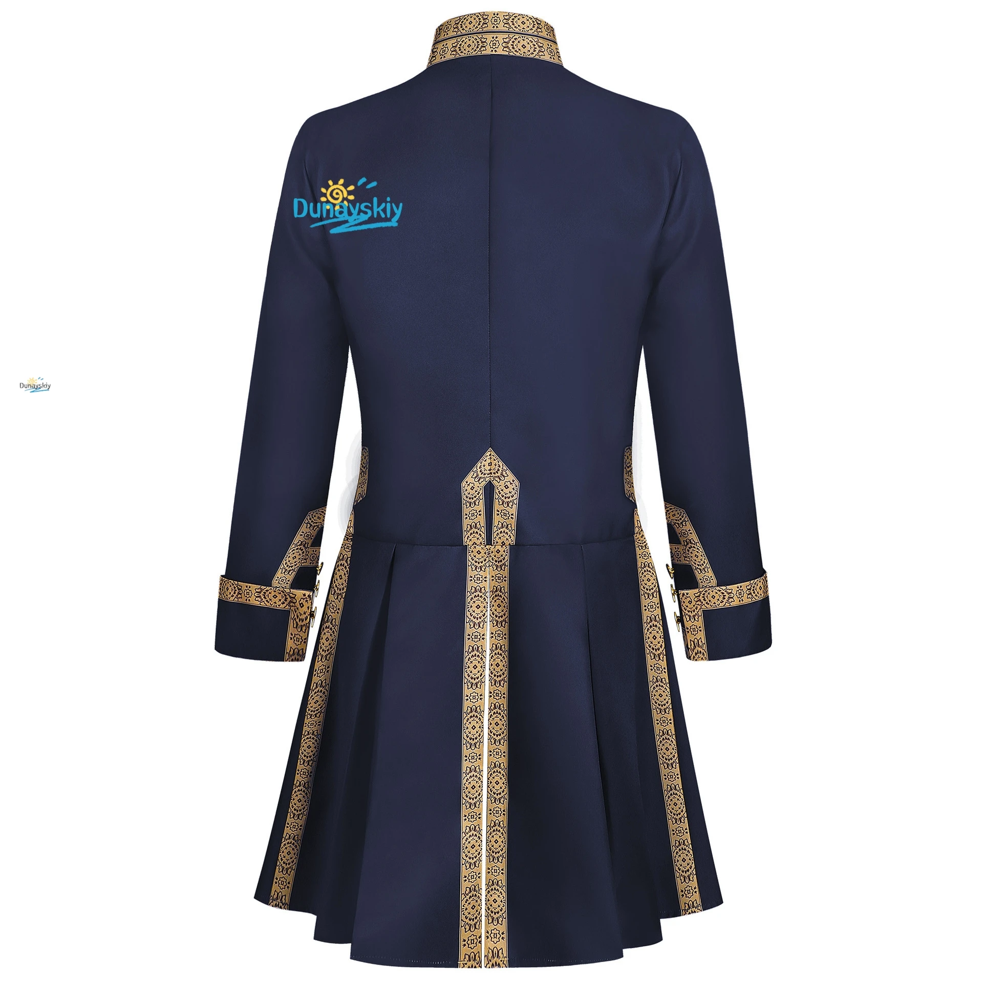Men's Colonial Military Uniform Tailcoat Gothic Steampunk Regency Victorian Jacket Alexander Hamilton Cosplay Costume view 3