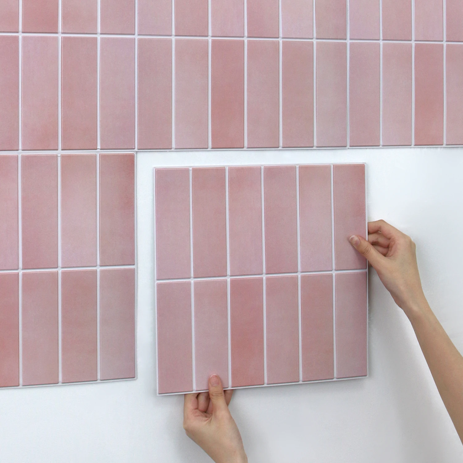 5/10/20PCS Self-Adhesive Linear-Style 3D Wall Stickers – Waterproof & Cuttable – For Kitchen, Bathroom, and Home Decor