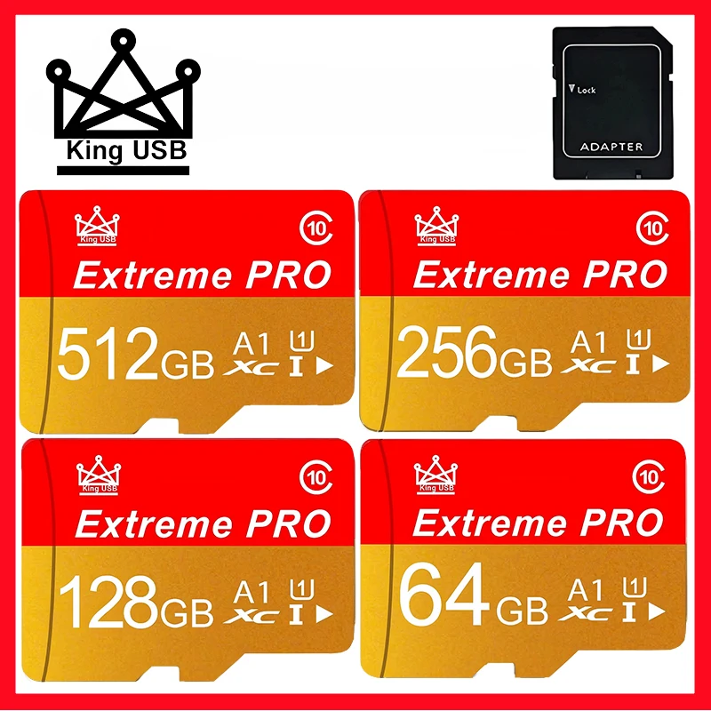 Advanced TF Cards Memory Card 128G/256G/512GB SD Cards High Performance HD A1 V30 UHS-I Quick Read For Router/Notebook