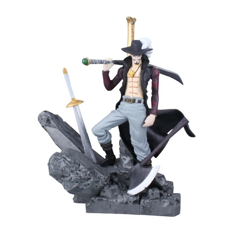 

One Piece Dracule Mihawk боевой ver. ПВХ фигурка настольное украшение для детей Коллекция аниме модель детские игрушки орнамент хобби