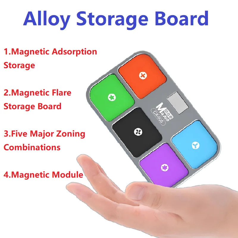 

5 Major Zoning MAAnt Alloy Storage Board: Strong Magnetic Module and pegatinas de Goma magnética para la reparación ﻿
