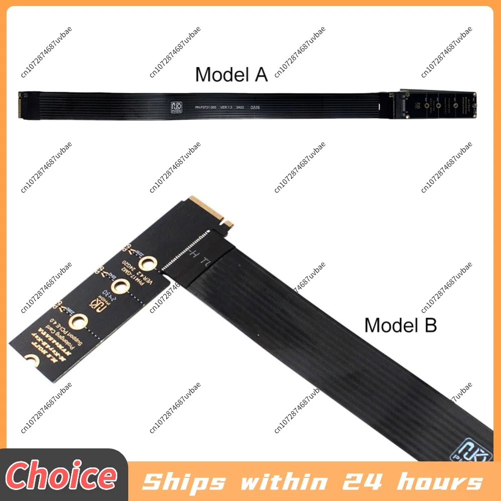 M.2 NVME NGFF M-Key SSD Extension Cable NGFF M-Key PCIe4.0 SSD Extention Card M.2 SSD PCI-Express 4.0 X4 M Key Extender
