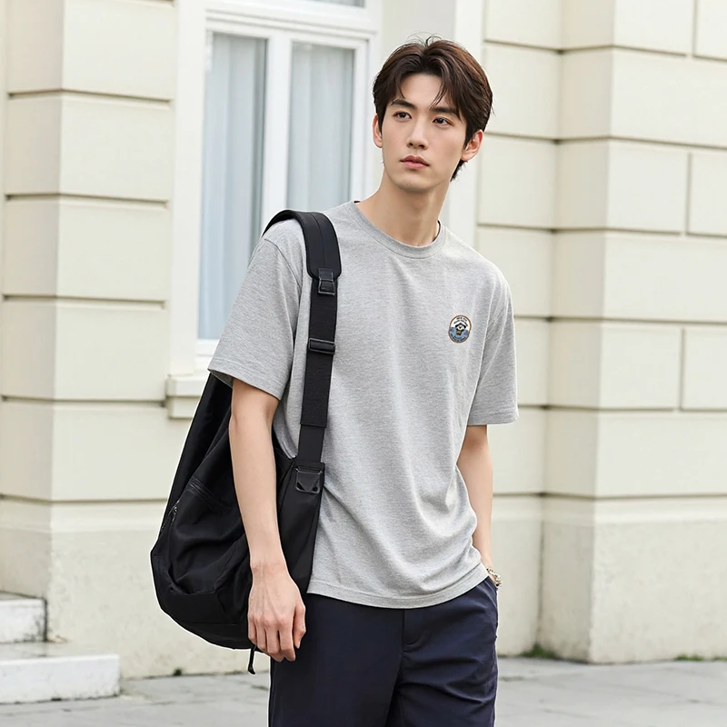 Semir Short Sleeve T-Shirt Men Moisture Wicking Quick Dry Breathable Couple Style 2025 New Summer Streetwear for Teen Boys