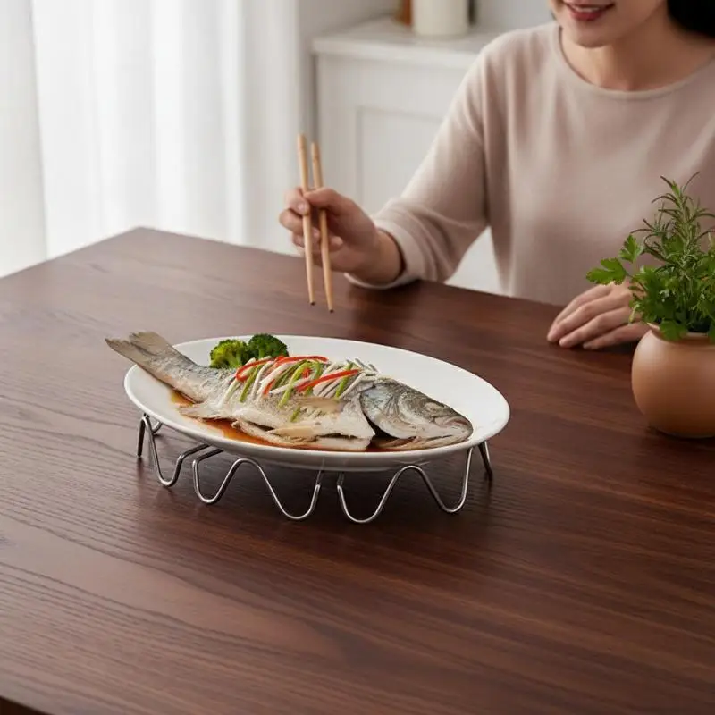 Multifunctional Steamed Egg Rack Stainless Steel Steamed Bun Dumplings Steaming Rack Durable Steamer Cooking Accessories
