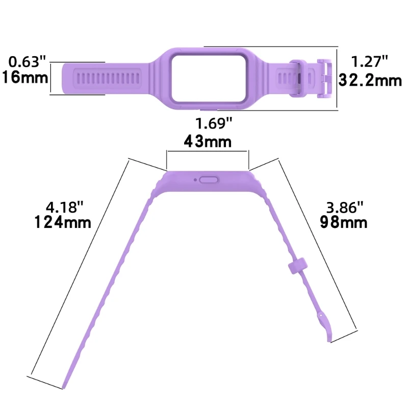 Correia silicone para ajuste 3 cinto pulseira substituição habitação y9rf