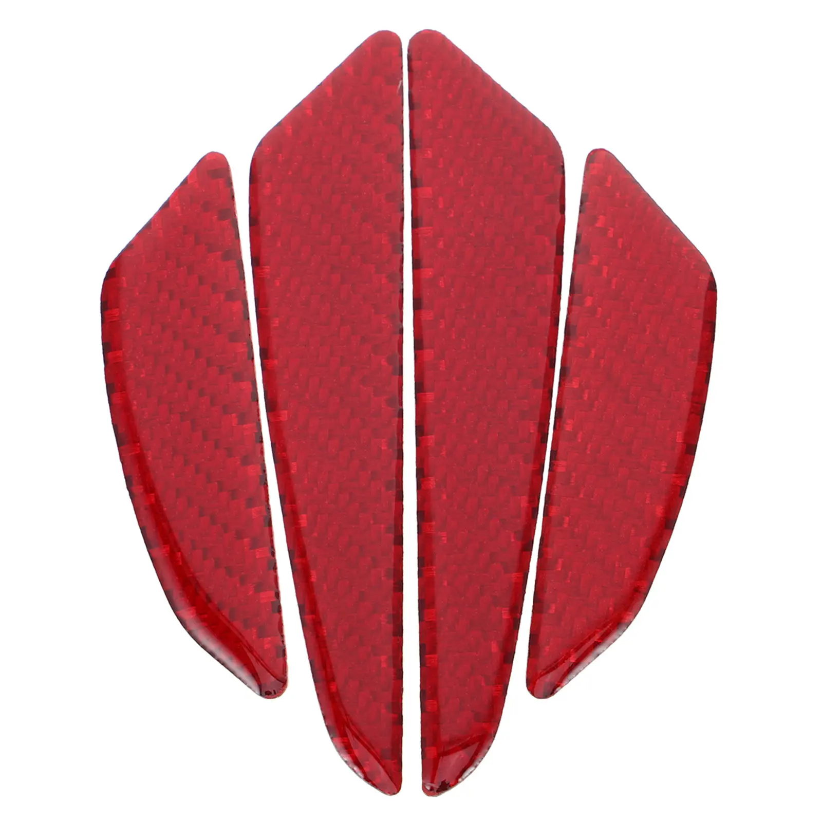 4Pcs Carbon Fiber Car Door Edge Guards Universal Anti-Collision Trim Strips Scratch Protection Door Edge Protector Bumper Guard