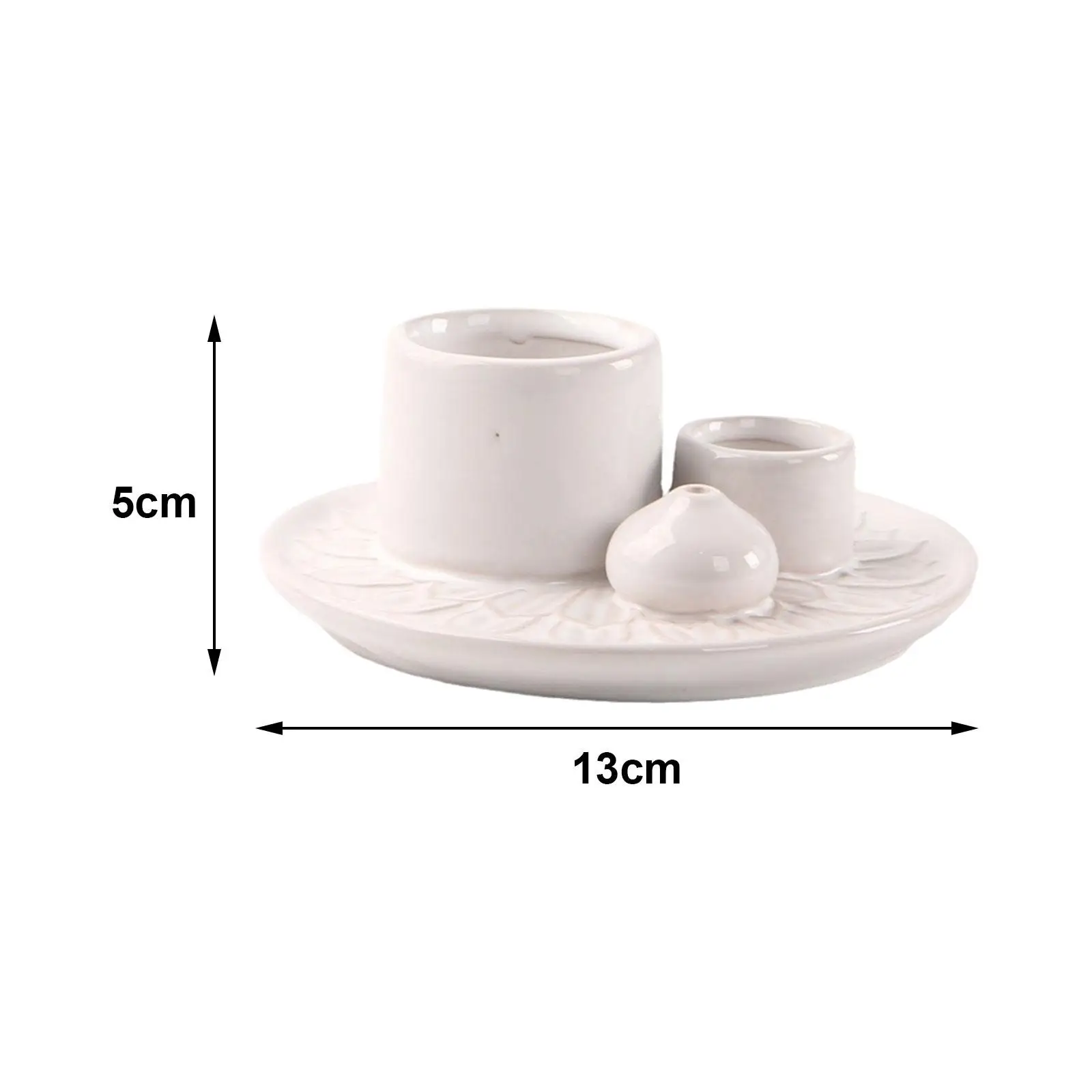 Ceramic Incense Holder Sage Holder Multipurpose 5x2inch for Meditation Yoga