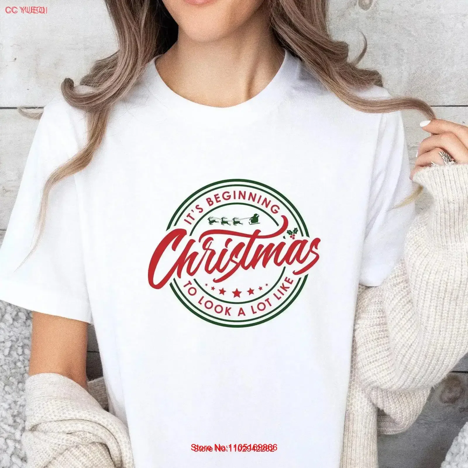 It's Beginning Christmas T Shirt Song Happy Womens Party vintage Washed Stretched graphic fashion Stylish Breathable