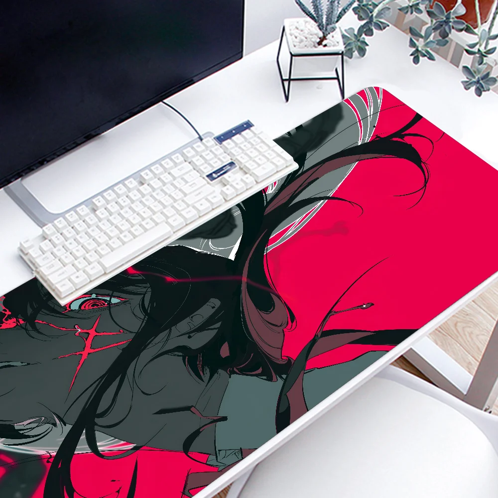 Angel Devil C-Chainsaw Man Anime Mousepad Large Gaming Mouse Pad LockEdge Thickened Computer Keyboard Table Desk Mat