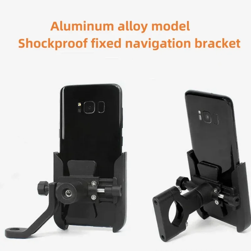 360 Degree Smart Phone Holder Stand Metal Universal Bike Motorcycle Motorbike Mirror Handlebar Mount For iPhone Xiaomi Samsung