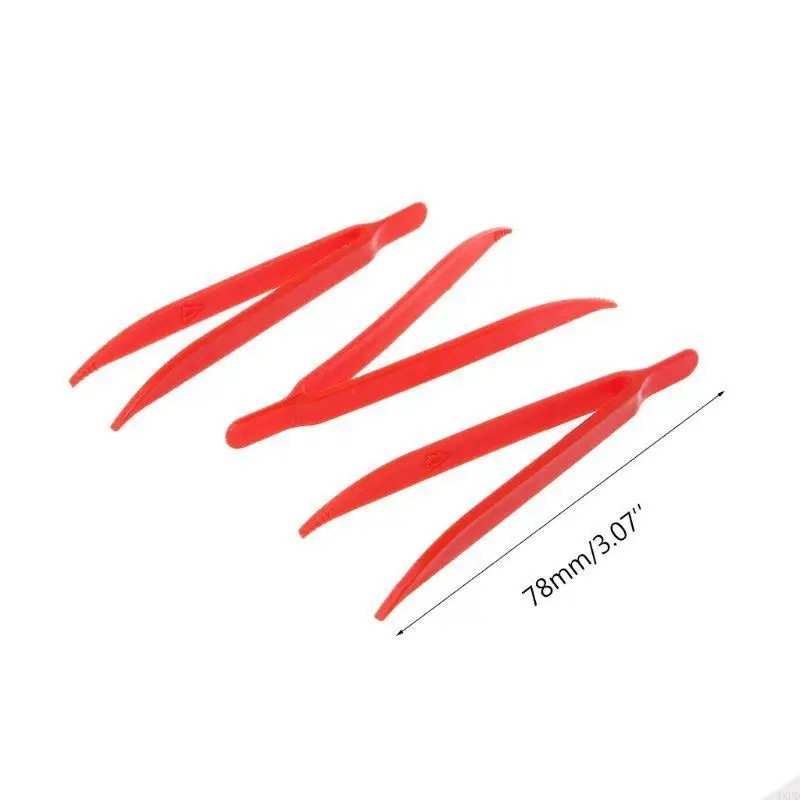

4XFD 10pcs Plastic Anti-static Tweezer Tweezers Heat Resistant Maintenance Repair Too