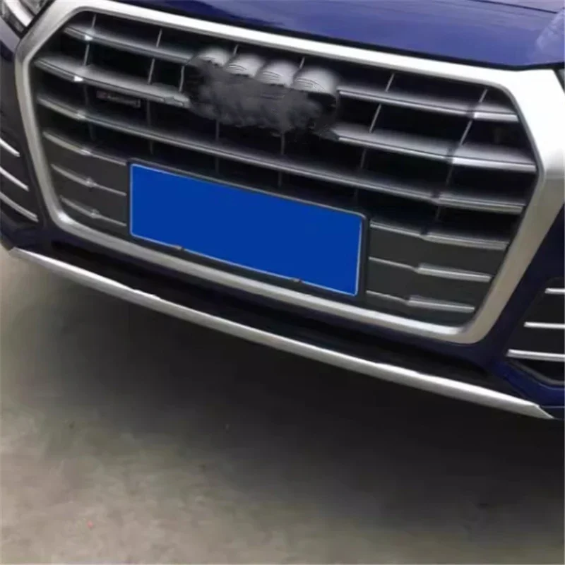 

WELKINRY For Audi Q5 80A 2nd Generation 2017-2020 ABS Chrome Front Car Head Face Bumper Cover Trim