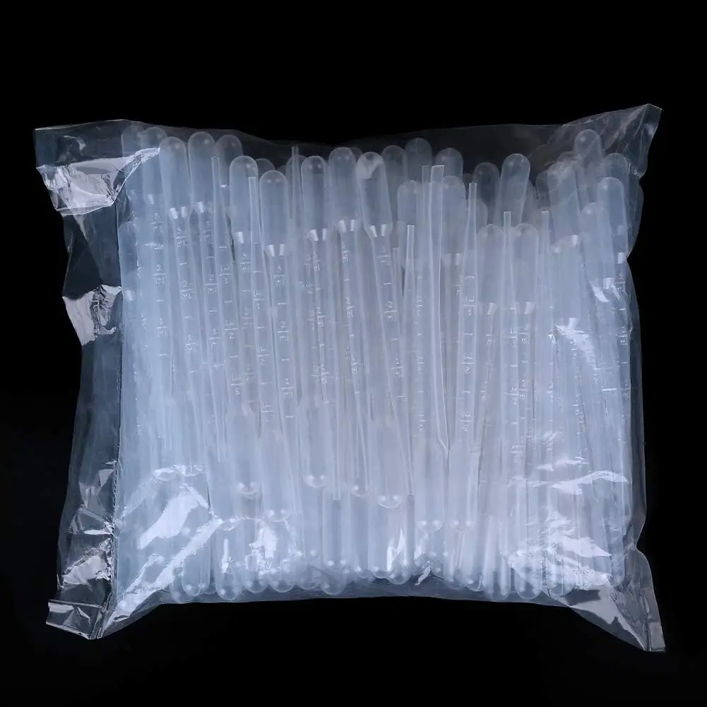 100/100 Stück Transferpipetten 0,2/0,5 ml, 1 ml, 2 ml, 3 ml, 5 ml, 10 ml, transparente Kunststoffpipetten, sichere Einweg-Augenpipetten, Laborbedarf – Detail 13