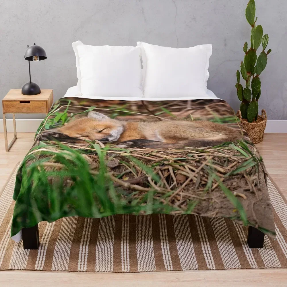 

Fox Kit 9 Throw Blanket Baby Winter beds Shaggy Luxury Designer Blankets