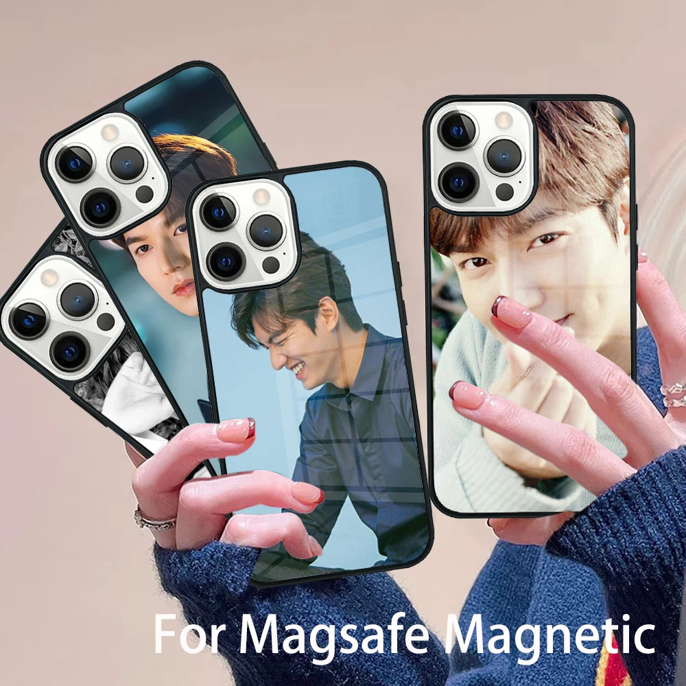 

Lee Min Ho Phone Case Magesafe Magnetic Wireless Charge Cover For IPhone 16 11 12 13 14 15 Pro Max Plus Mini