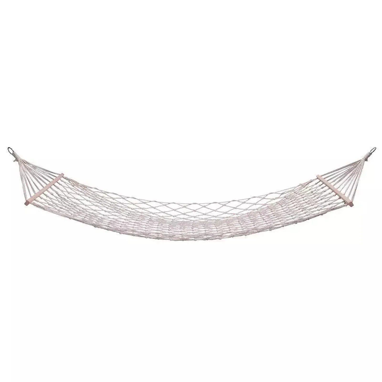 

Cotton Rope Hammock Hanging Bed with Spreader Bar for Outdoor Patio Yard Porch