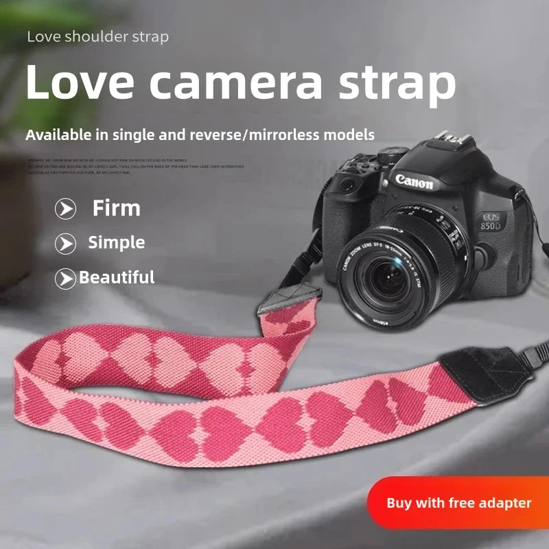 Camera Strap Suitable for Fujifilm, Canon, Sony, Con Mirrorless Cameras, Back Strap, Cross-Body Strap, Neck Strap