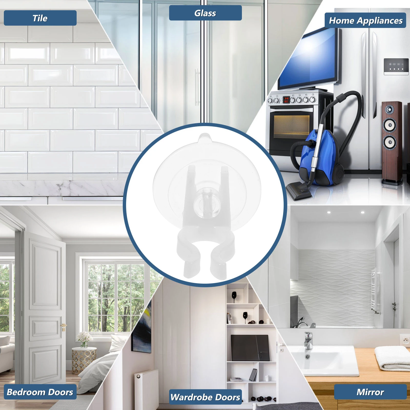 12 szt. Elektroniczne przyssawki akcesoria bezpłomieniowe elektryczne świece uchwyt okienny zacisk do szkła płytek ceramicznych dekoracja