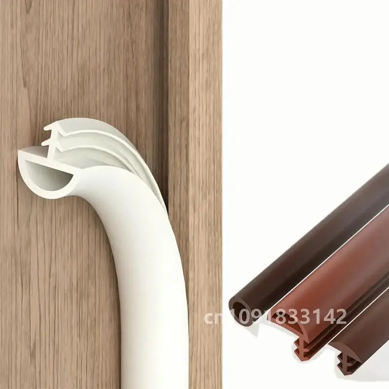 5M Wooden Door Seal Strip Insert Slot Crash Bar Article Window Gasket Sealing Soundproof  Pad Windproof Card Slot Noise Insulati